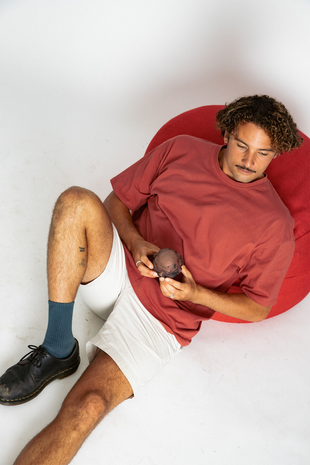 Classic Hemp Tee - Dusky Scarlett