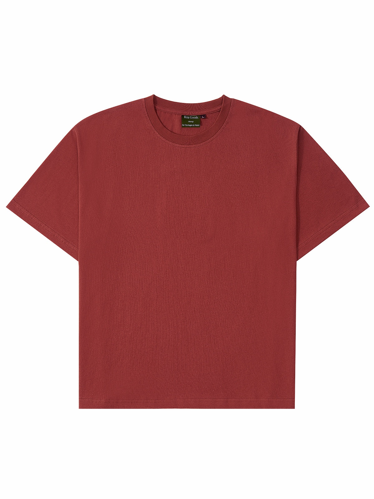 Classic Hemp Tee - Dusky Scarlett