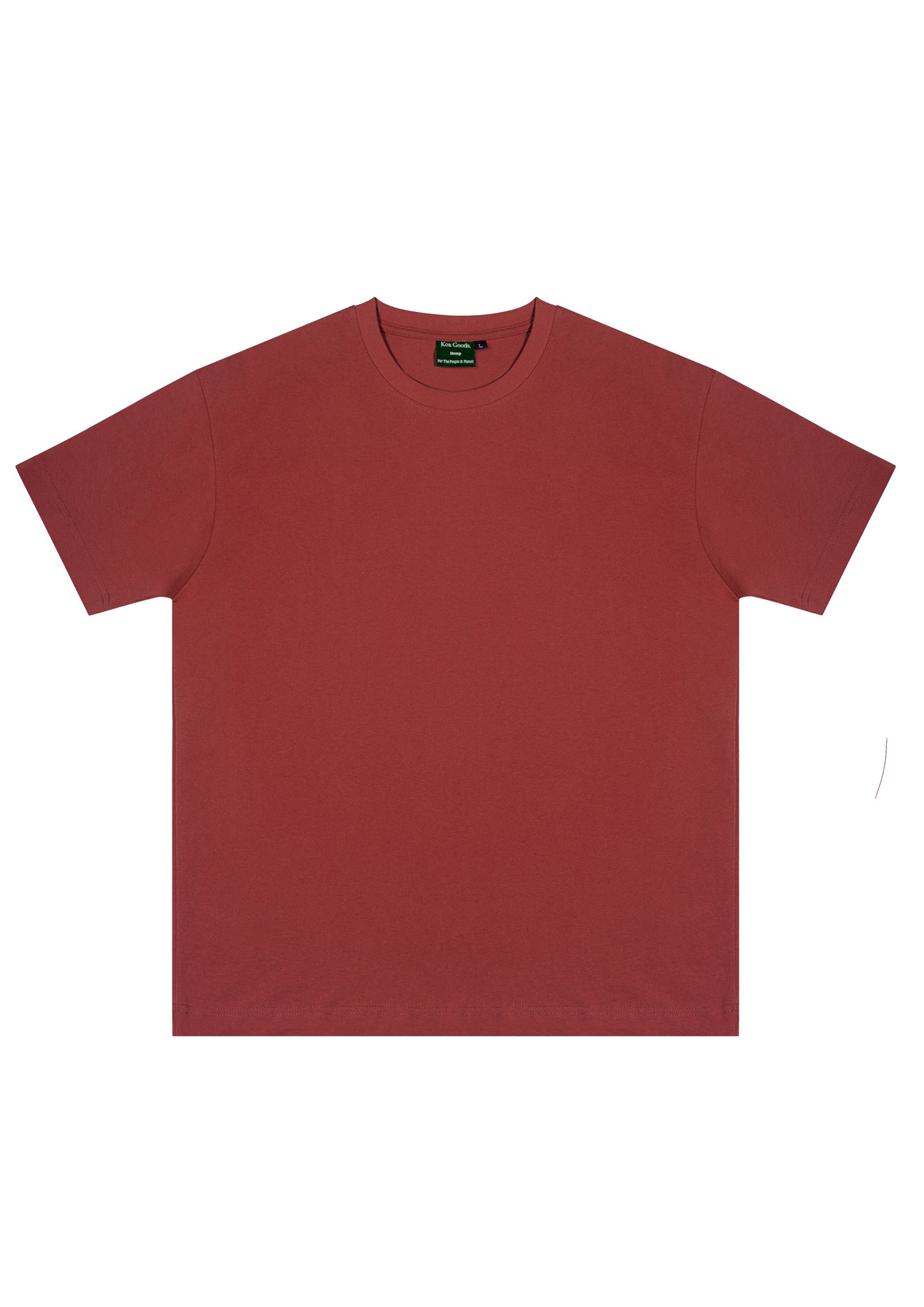 Classic Hemp Tee - Dusky Scarlett