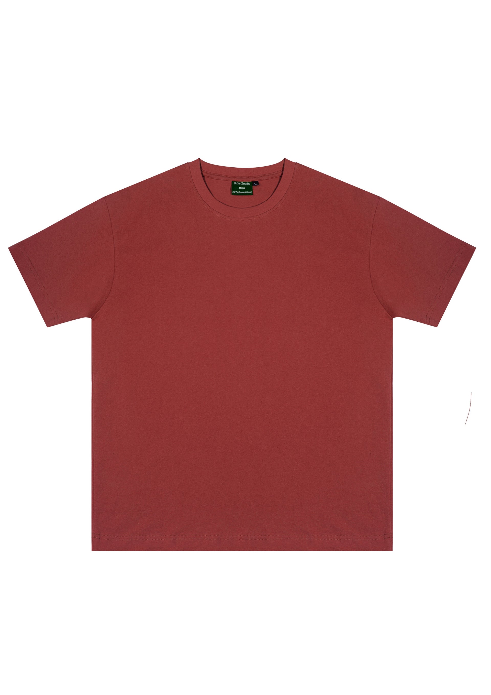 Classic Hemp Tee - Dusky Scarlett
