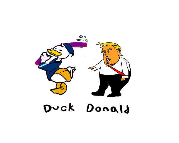 Duck Donald - White