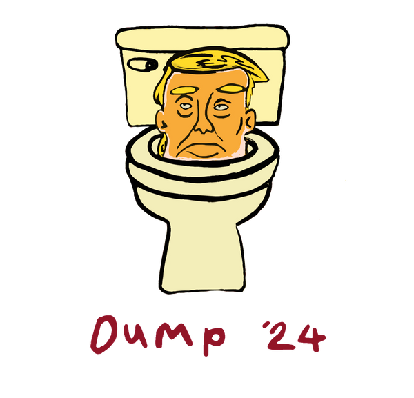 Dump Trump '24 - White