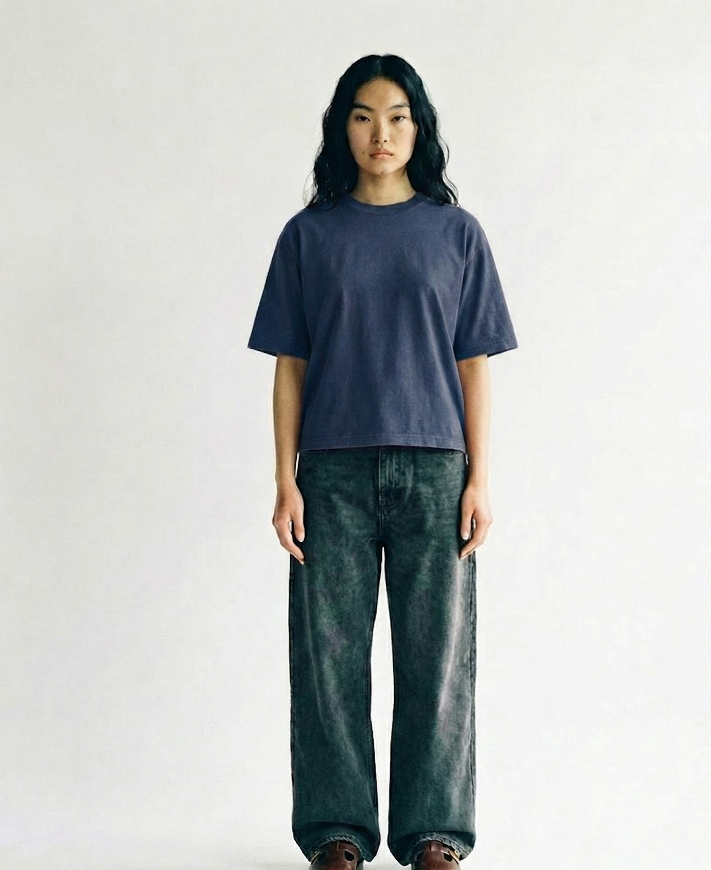 Classic Hemp Tee - Petrol Blue